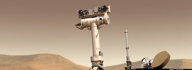 Curiosity rover on Mars